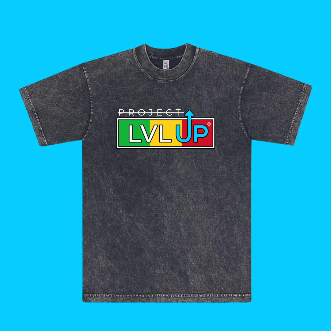 Project LVLUP MALI - Mineral Wash - Carbon - 100% Cotton - Made In U.S.A.