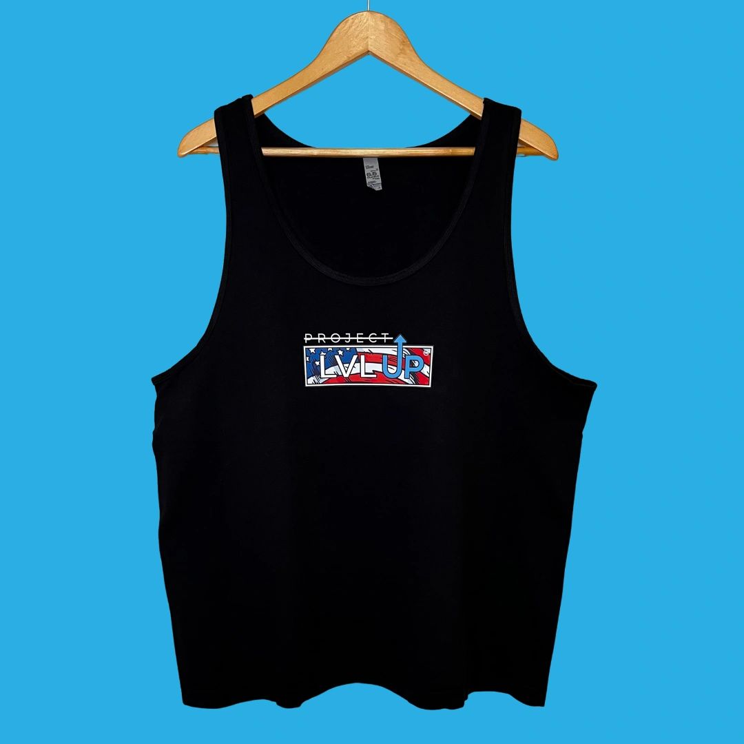 Project LVLUP U.S.A. - TANKTOP - 6.5oz COTTON - UNISEX - MADE IN U.S.A.