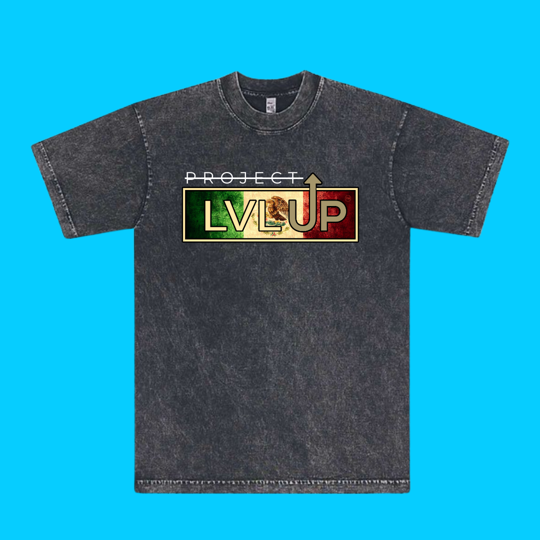 Project LVLUP UNITED MEXICAN STATES - Mineral Wash - Carbon - 100% Cotton - Made In U.S.A.