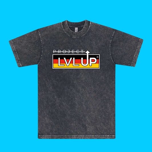 Project LVLUP GERMANY - Mineral Wash - Carbon - 100% Cotton - Made In U.S.A.