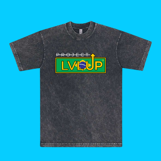 Project LVLUP BRAZIL - Mineral Wash - Carbon - 100% Cotton - Made In U.S.A.
