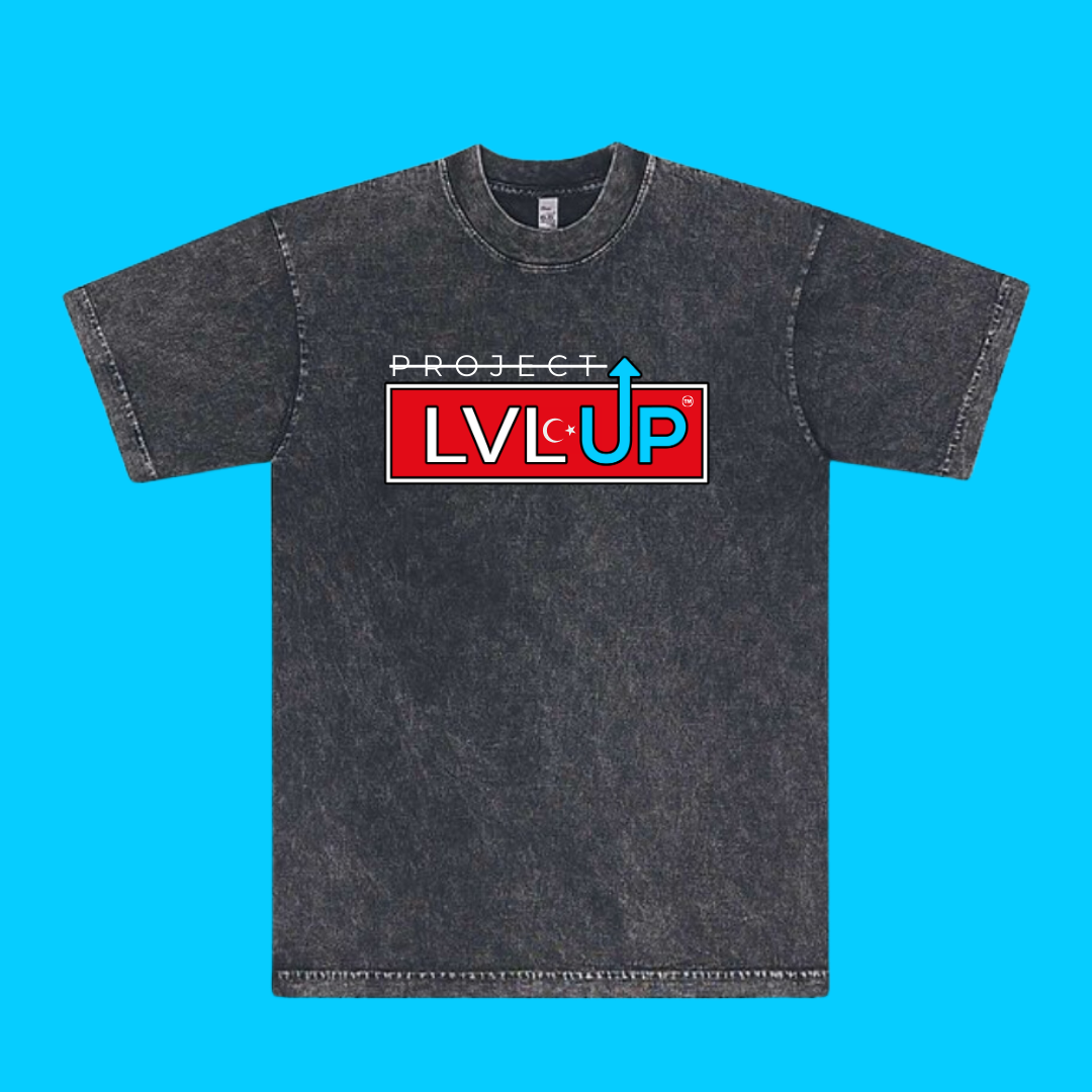 Project LVLUP TURKEY - Mineral Wash - Carbon - 100% Cotton - Made In U.S.A.