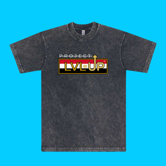 Project LVLUP EGYPT - Mineral Wash - Carbon - 100% Cotton - Made In U.S.A.