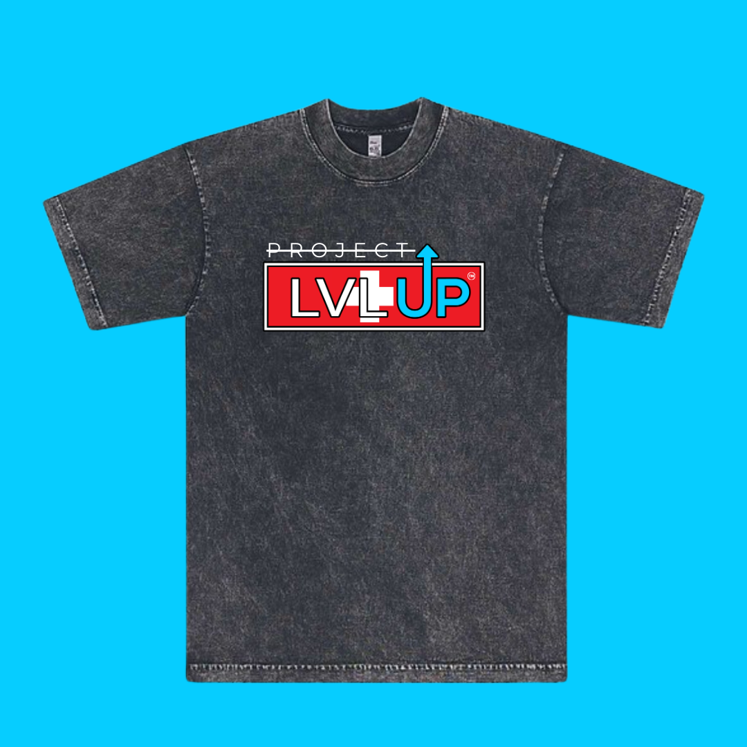 Project LVLUP SWITZERLAND - Mineral Wash - Carbon - 100% Cotton - Made In U.S.A.