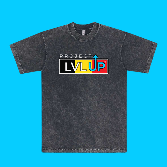 Project LVLUP BELGIUM - Mineral Wash - Carbon - 100% Cotton - Made In U.S.A.