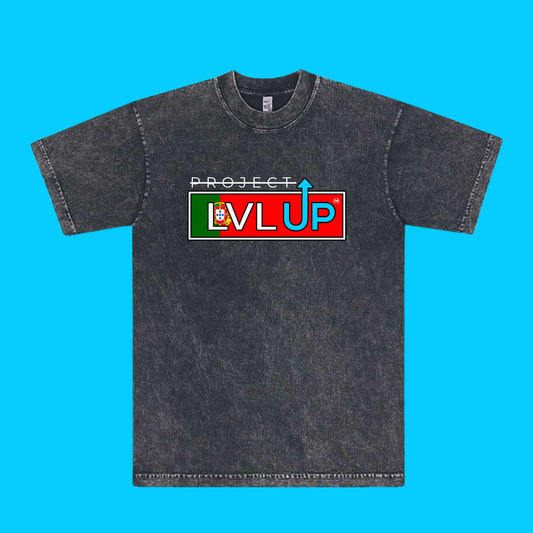 Project LVLUP PORTUGAL - Mineral Wash - Carbon - 100% Cotton - Made In U.S.A.
