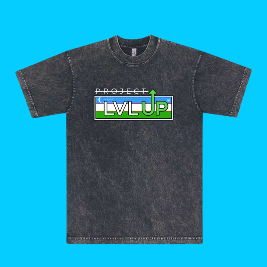 Project LVLUP UZBEKISTAN - Mineral Wash - Carbon - 100% Cotton - Made In U.S.A.