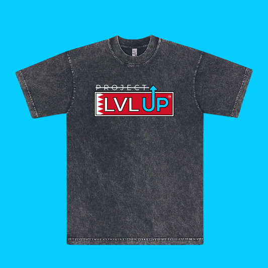 Project LVLUP BAHRAIN - Mineral Wash - Carbon - 100% Cotton - Made In U.S.A.