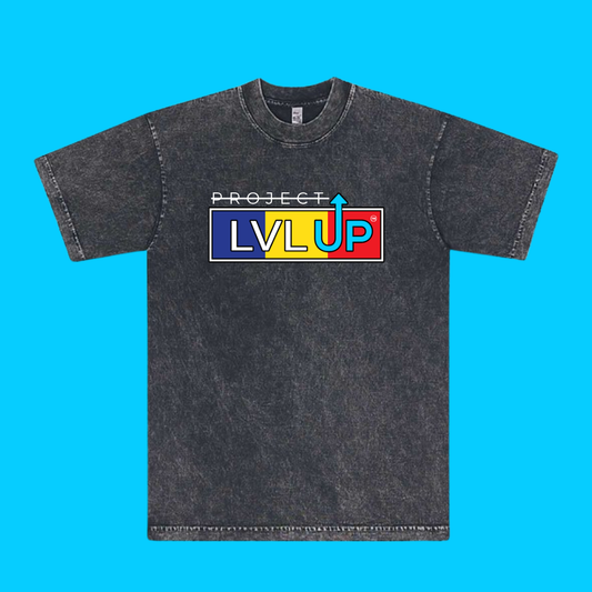 Project LVLUP CHAD - Mineral Wash - Carbon - 100% Cotton - Made In U.S.A.