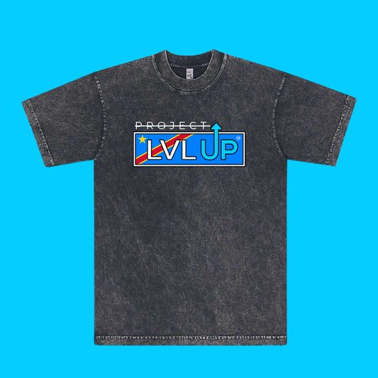 Project LVLUP DEMOCRATIC REPUBLIC OF THE CONGO - Mineral Wash - Carbon - 100% Cotton - Made In U.S.A.