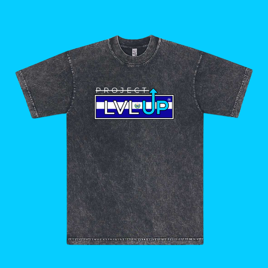 Project LVLUP EL SALVADOR - Mineral Wash - Carbon - 100% Cotton - Made In U.S.A.