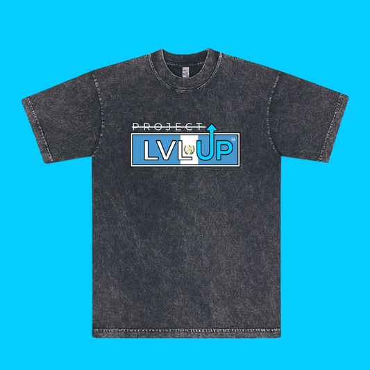 Project LVLUP GUATEMALA - Mineral Wash - Carbon - 100% Cotton - Made In U.S.A.