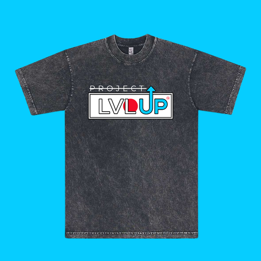 Project LVLUP JAPAN - Mineral Wash - Carbon - 100% Cotton - Made In U.S.A.