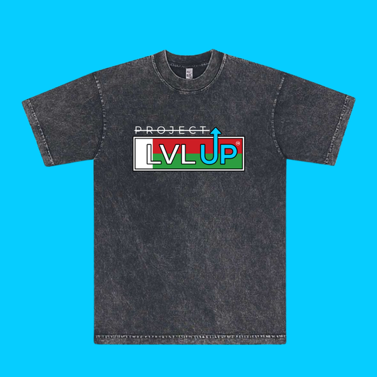 Project LVLUP MADAGASCAR - Mineral Wash - Carbon - 100% Cotton - Made In U.S.A.