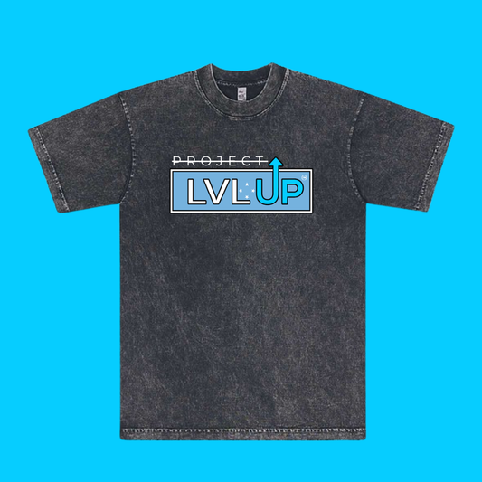 Project LVLUP MICRONESIA - Mineral Wash - Carbon - 100% Cotton - Made In U.S.A.