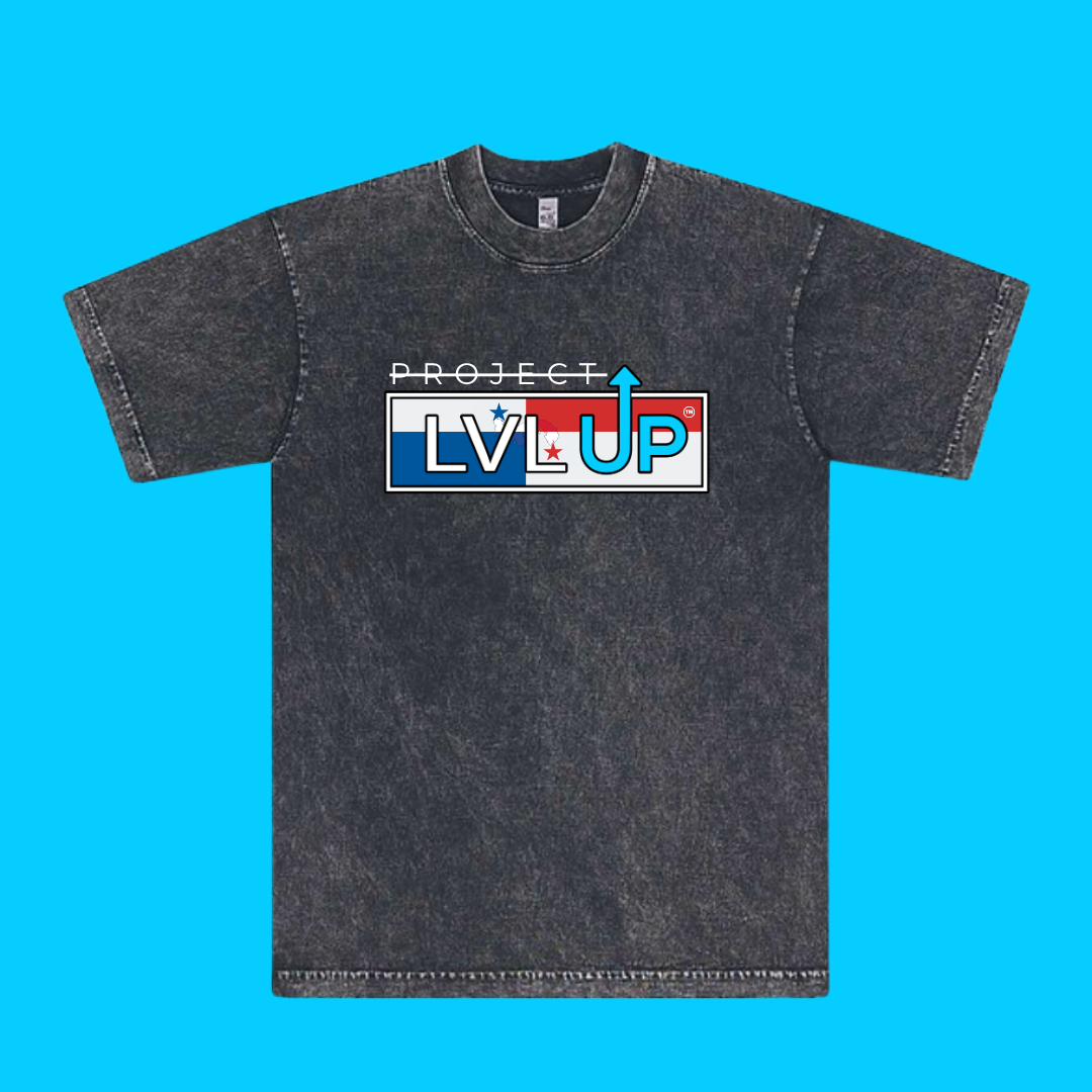 Project LVLUP PANAMA - Mineral Wash - Carbon - 100% Cotton - Made In U.S.A.