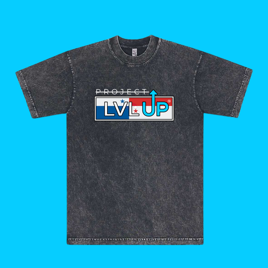 Project LVLUP PANAMA - Mineral Wash - Carbon - 100% Cotton - Made In U.S.A.